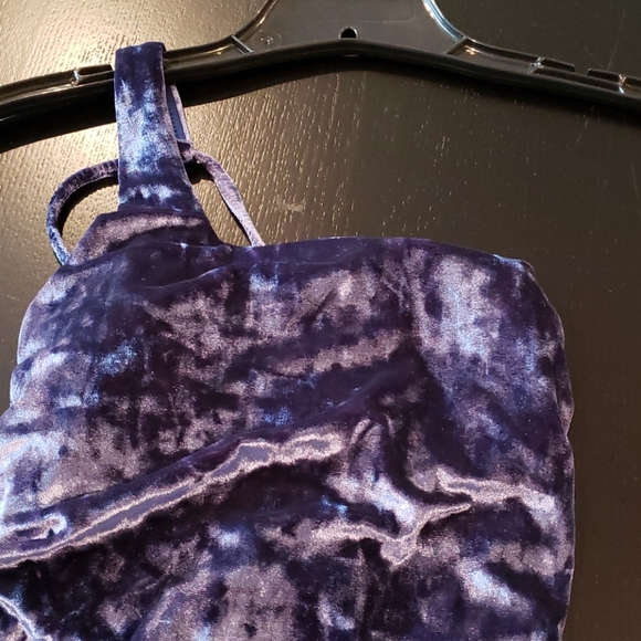 NWT! Red Carter one shoulder velvet swimsuit! - Picture 4 of 6